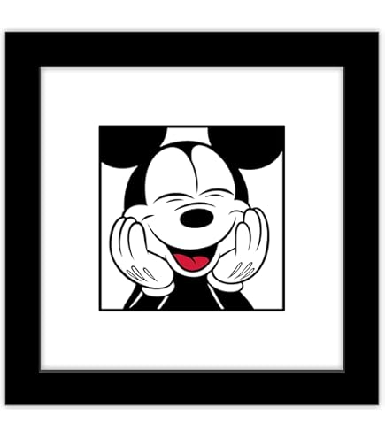 Amazon.com: Andy Warhol- Mickey Mouse Black - Pop Art - Canvas Art